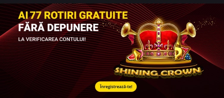 77 Rotiri gratuite eFortuna Casino