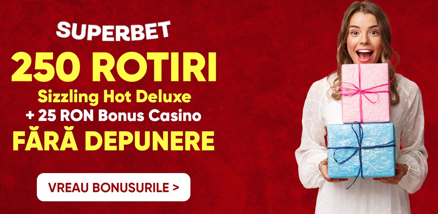 Bonus fără depunere 250 Rotiri Superbet Casino